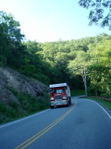 Climbing Shenandoah Mountain