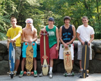 Skateboarding through Rock Creek