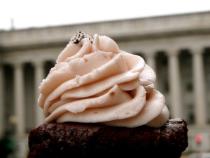 Raspberry Chocolate Cupcake