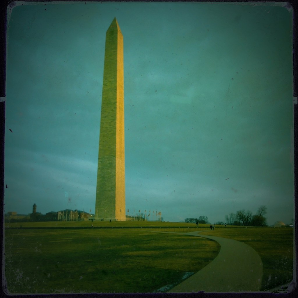 Commuting home by the Washington Monument