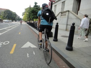 Chris takes to the 15th Street Bike Lane