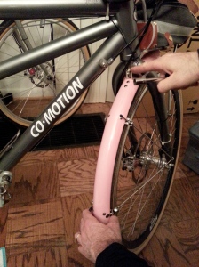 Pink fenders on the Co-Motion? No