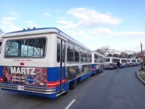 Time to pick up the tourists!