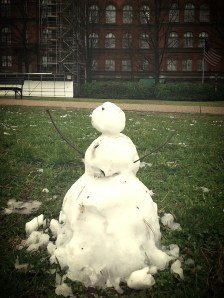 Spring Snowman