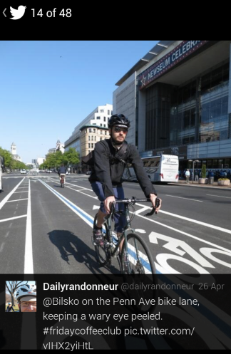@bilsko in the bike lane. Photo by Felkerino/@dailyrandonneur.