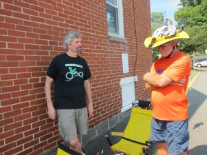 Tim talks recumbent tandem trike at Bikes@Vienna