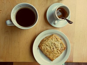 Coffeeneuring and a scone