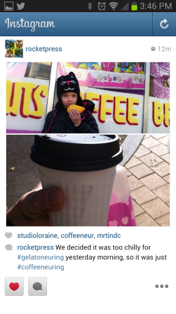 Coffeeneuring with kids