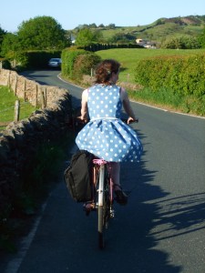 A summer's ride to a friend's wedding - sadly I found I couldn't ride with a fascinator on!