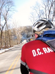 Heading toward the stone bridge over the Monocacy River