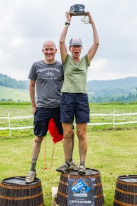 First and last place. Good enough for the tandem podium.