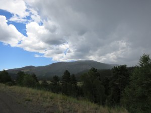Wolf Creek descent. It's sunny on the other side.