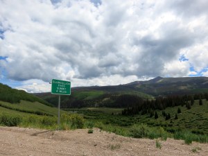 Clouds gather on the Slumgullian climb.