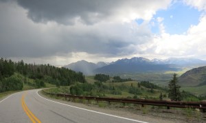 We climbed Ute Pass and dodged this weather behind us.