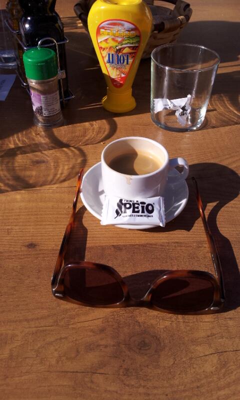 Hope @coffeeneur is envious I crossed the Pyrenees in a freezing rainstorm yesterday: today #coffeeneuring is this 