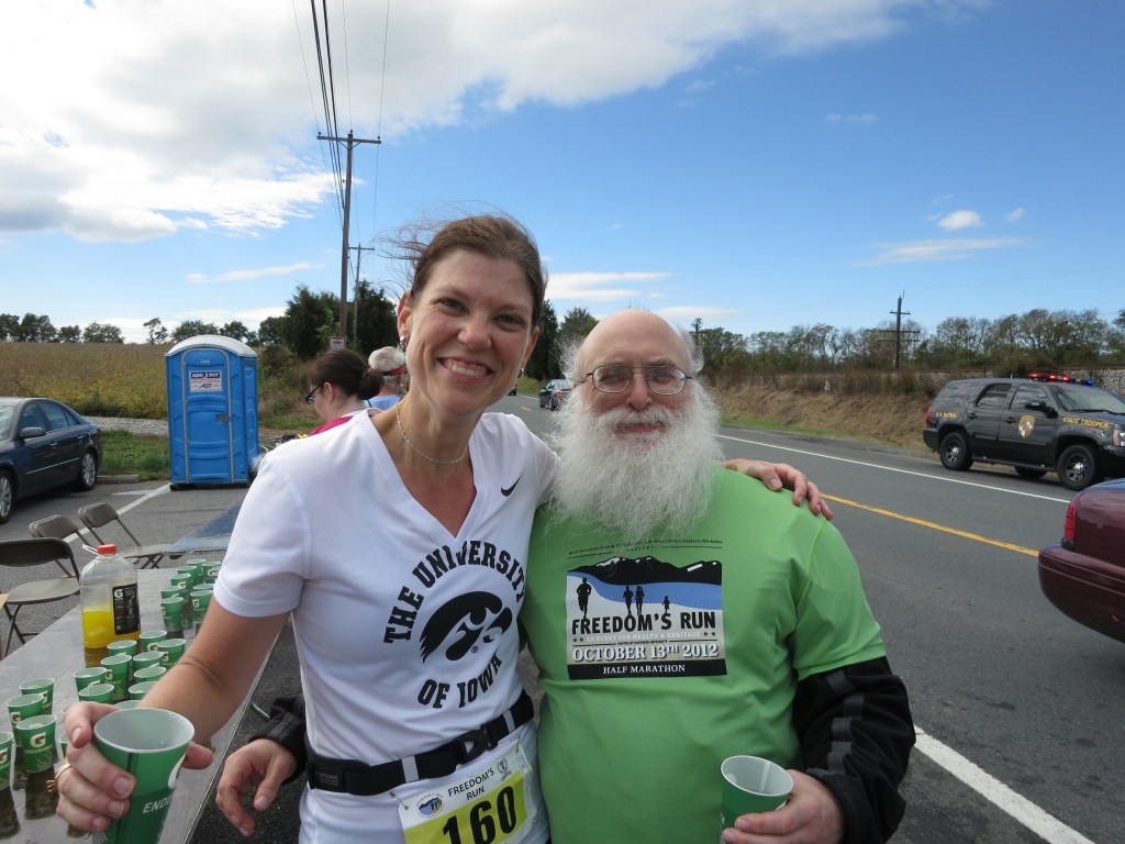 Me and volunteer, Freedom's Run