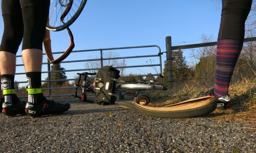 Flat fixing tandem. Felkerino and me