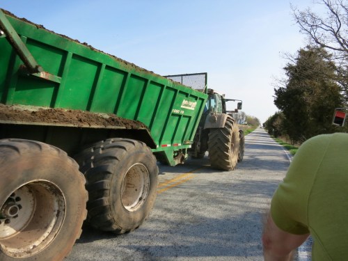 Tractor on the 300K brevet