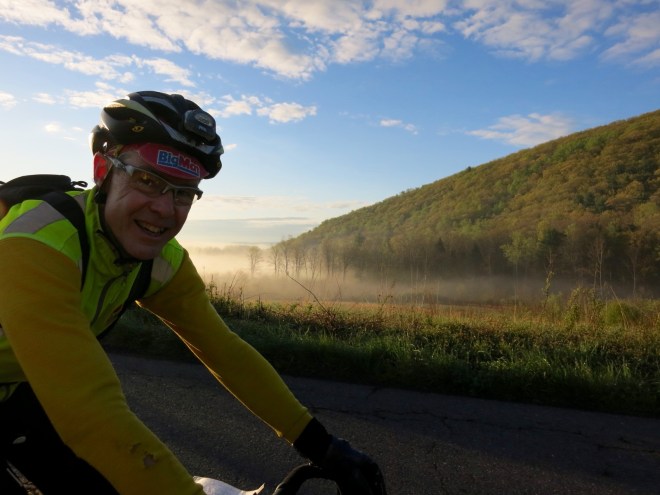 Roger before the turn up to Wolf Gap