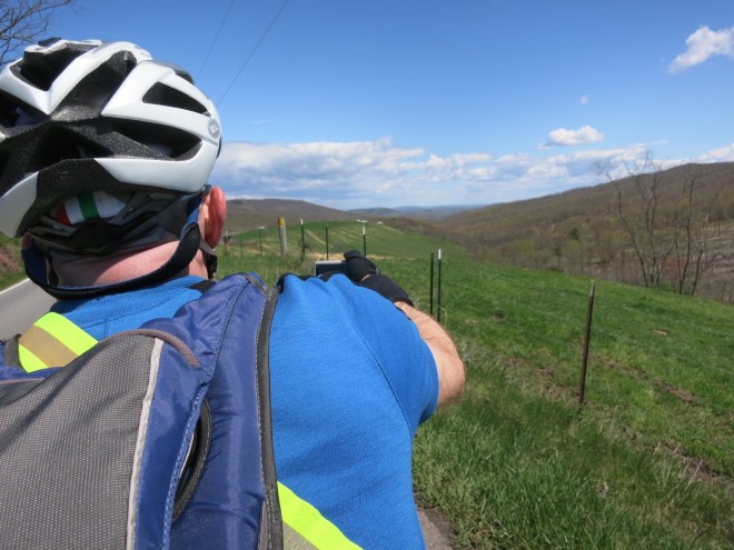 Felkerino takes a photo after another climb