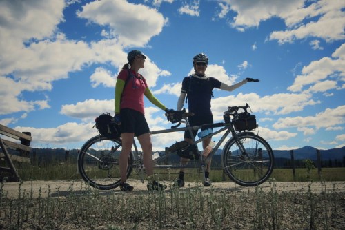 Idaho bike tour days, Felkerino and me