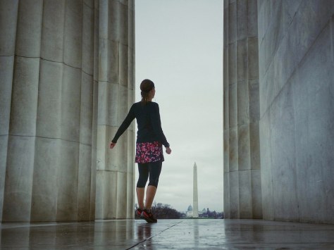 Running by the Lincoln