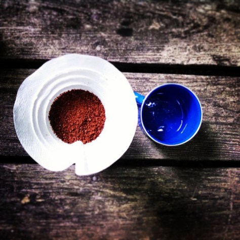 aerial view of #coffeeoutside. Photo credit Sarah Rice