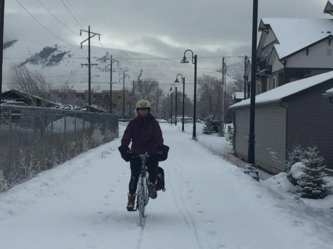 Milwaukee Trail in Missoula, with Mount Jumbo in the background. Courtesy of Emma Wimmer