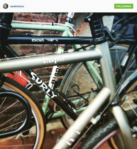 Bicycle coffee crawl... Photo credit Sarah Rice