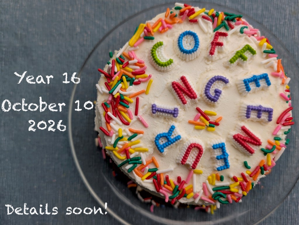 Coffeeneuring cake photo